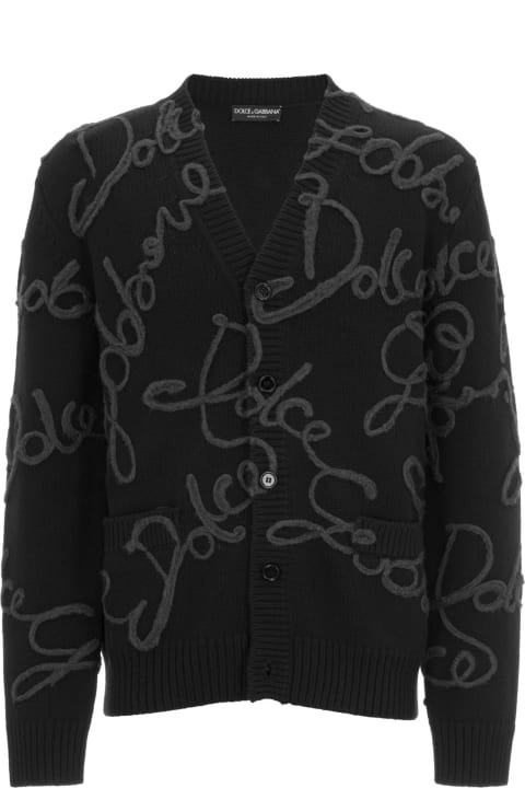 Dolce & Gabbana Sweaters for Men Dolce & Gabbana Embroidered Cardigan