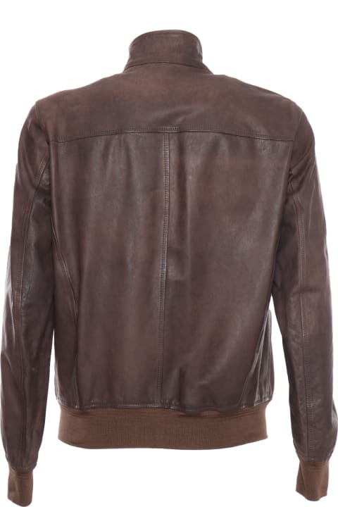 メンズ Stewartのコート＆ジャケット Stewart Leather Jacket Jeff