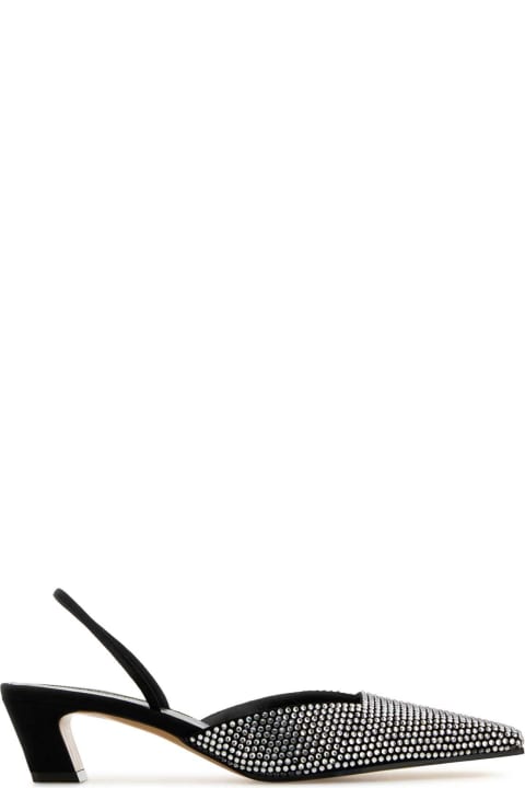 Homeware Khaite Embellished Suede Roosevelt Pumps