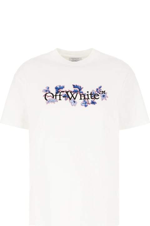 Topwear for Women Off-White White Cotton Oversize T-shirt