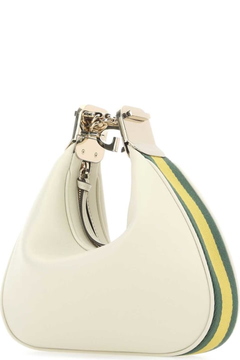 Gucci Bags for Women Gucci Ivory Leather Small Gucci Attache Shoulder Bag