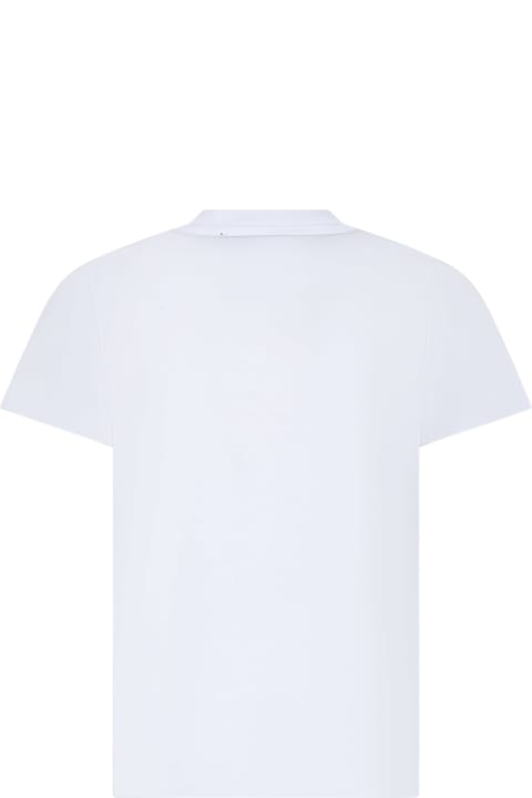 Dsquared2 for Kids Dsquared2 White T-shirt For Boy With Logo