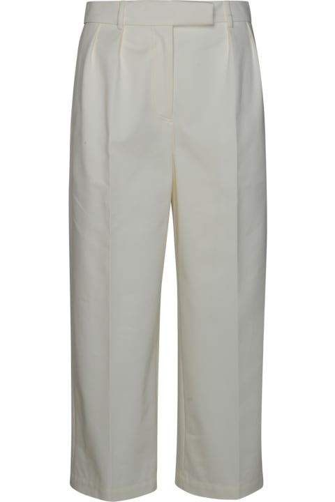 Thom Browne Pants & Shorts for Women Thom Browne White Cotton Pants