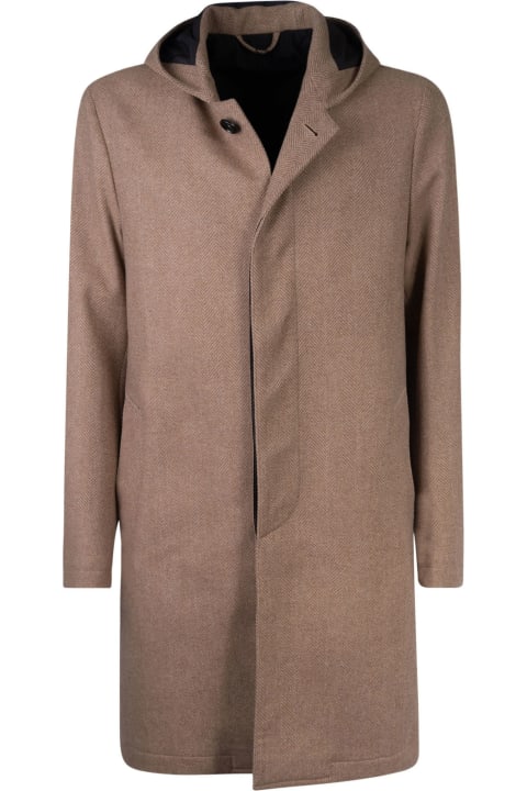 Luigi Bianchi Mantova Coats & Jackets for Men Luigi Bianchi Mantova Concealed Hooded Parka