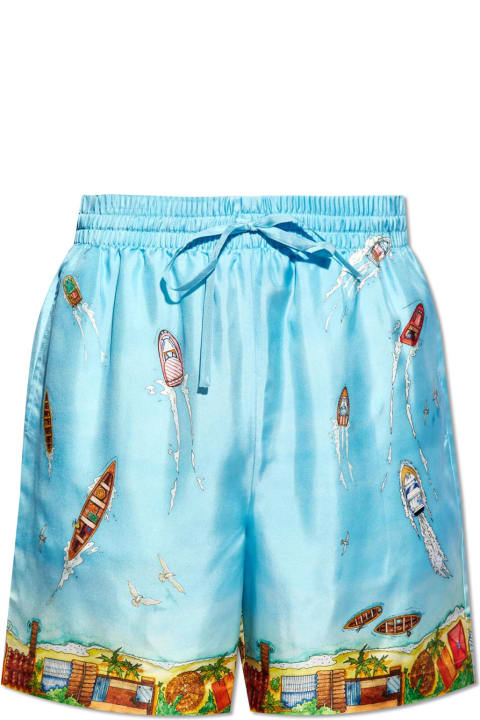 Casablanca Pants for Men Casablanca Silk Shorts