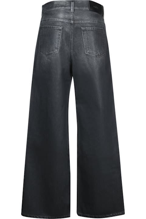 7 For All Mankind Clothing for Women 7 For All Mankind Scout Coated Liquorice Black Jeans