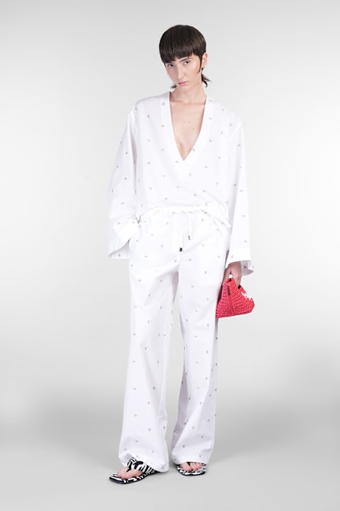 Topwear for Women The Attico Blouse In White Cotton