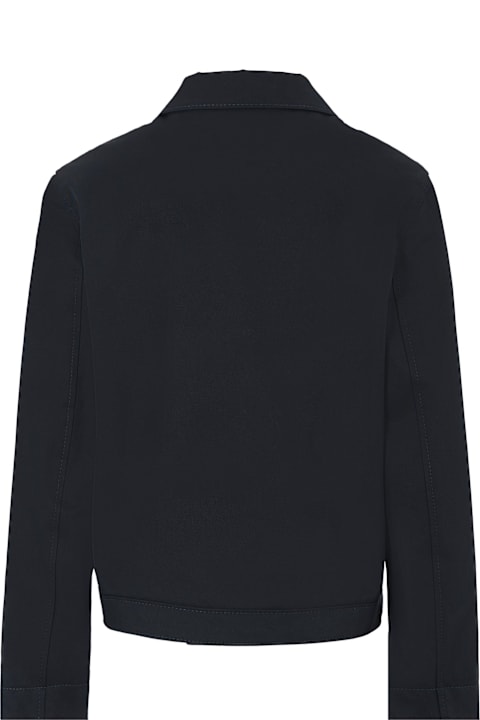 Homeware Gucci Blue Jacket For Boy With Web Detail