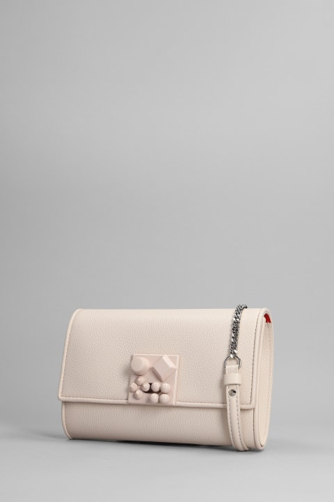 Bags for Women Christian Louboutin Carasky Shoulder Bag In Powder Leather