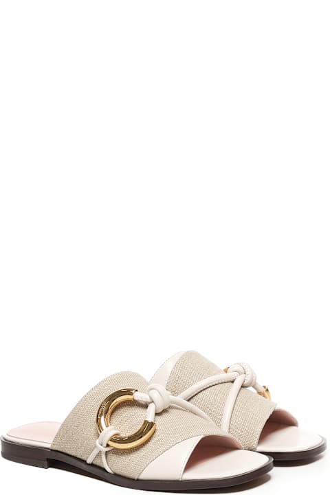 Coccinelle for Kids Coccinelle Carmy Canvas Flat Sandals