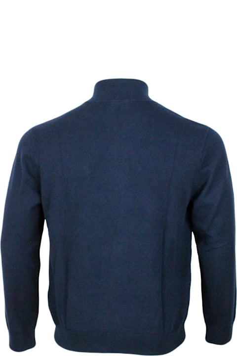 Armani Collezioni Coats & Jackets for Men Armani Collezioni Long-sleeved Zip-up Knitted Jacket