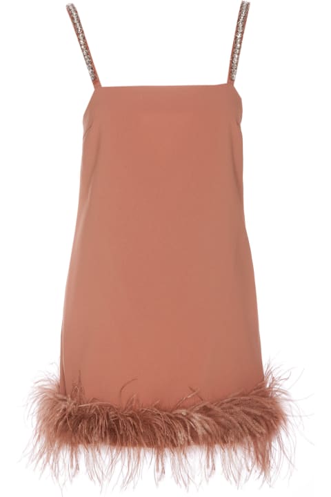 Dresses for Women Pinko Short Dress With Feathers