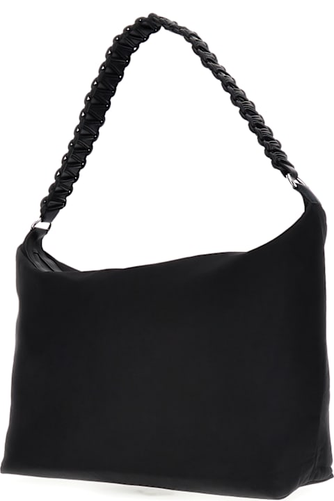 Kara Bags for Women Kara Black Fabric Xxxl Lattice Shoulder Bag
