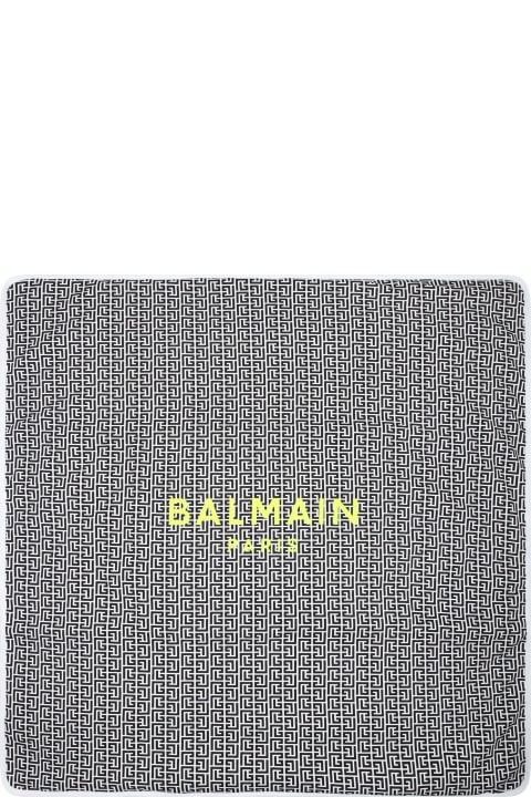 Accessories & Gifts for Baby Girls Balmain Multicolor Blanket For Baby Kids With Iconic Labyrinth