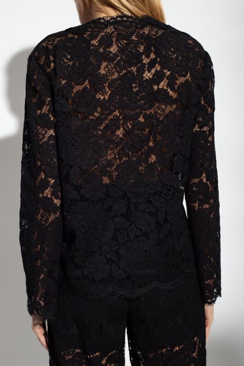 Dolce & Gabbana Clothing for Women Dolce & Gabbana Single Breasted Lace Jacket