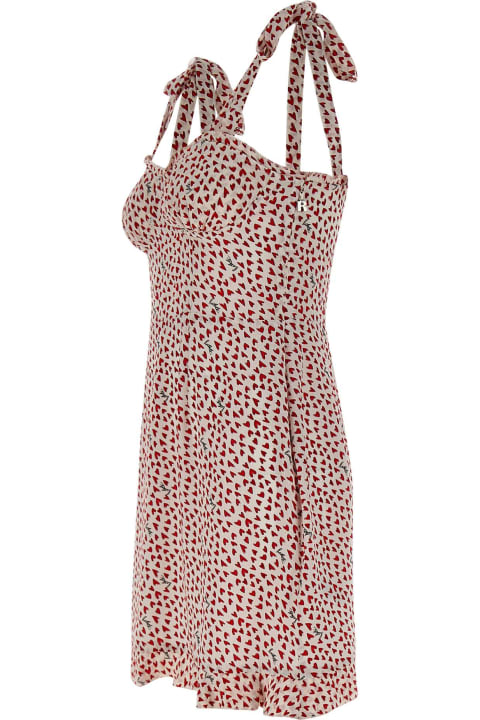 Clothing for Women Rotate by Birger Christensen "printed Mini Ruffle" Crepe Dress