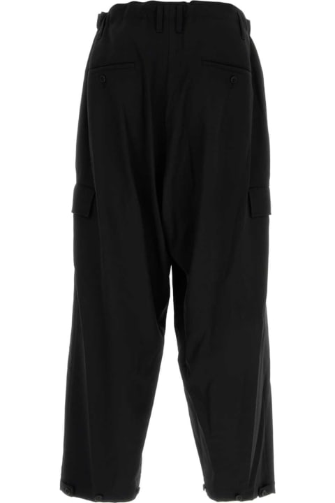 Yohji Yamamoto for Men Yohji Yamamoto Black Wool Pant