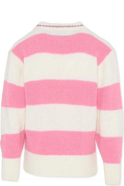 أدوات منزلية MC2 Saint Barth Pink Sweater For Girl With Writing