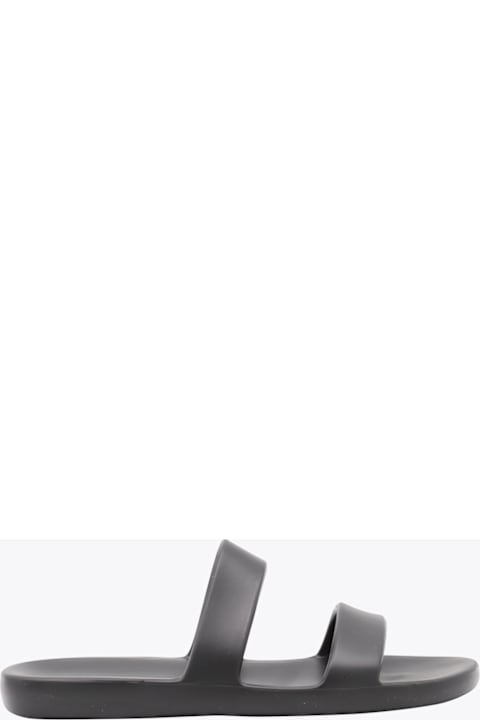 The Row Black Foam Sandals