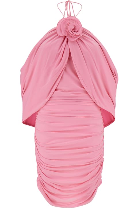Homeware Magda Butrym Pink Jersey Mini Dress