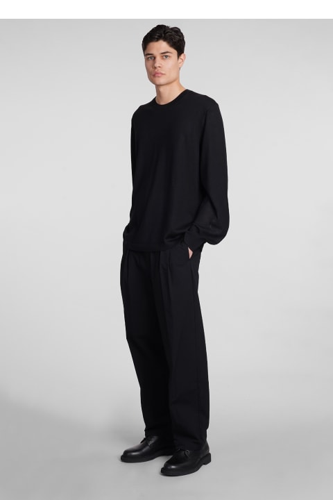 メンズ Helmut Langのフリース＆ラウンジウェア Helmut Lang Knitwear In Black Wool