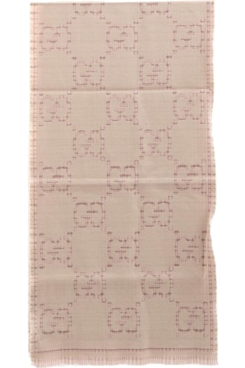 Gucci Scarves & Wraps for Women Gucci Gg Jacquard Knitted Scarf