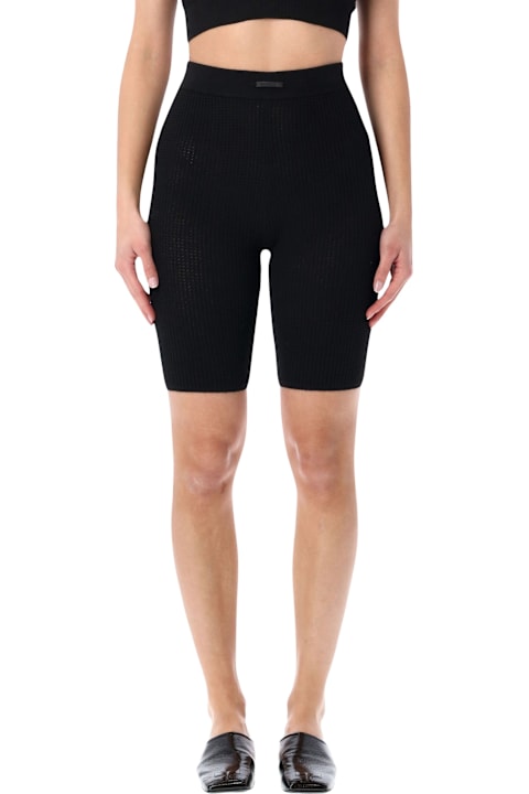 Homeware Fear of God Essentials Fear Of God Waffle Biker Short Homestead Black