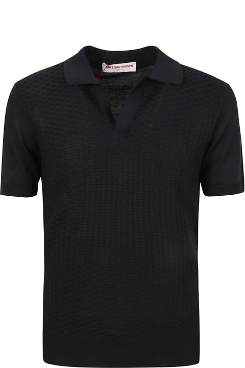 Orlebar Brown Shirts for Men Orlebar Brown Horton Tile Knit Polo Shirt