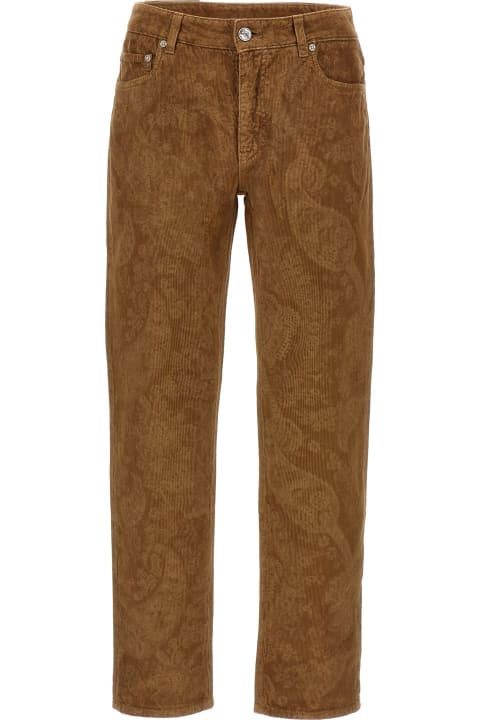 Pants for Men Etro 'paisley' Velvet Pants