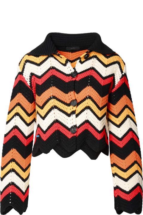 Alanui Sweaters for Women Alanui 'kaleidoscopic' Multicolor Cotton Blend Cardigan