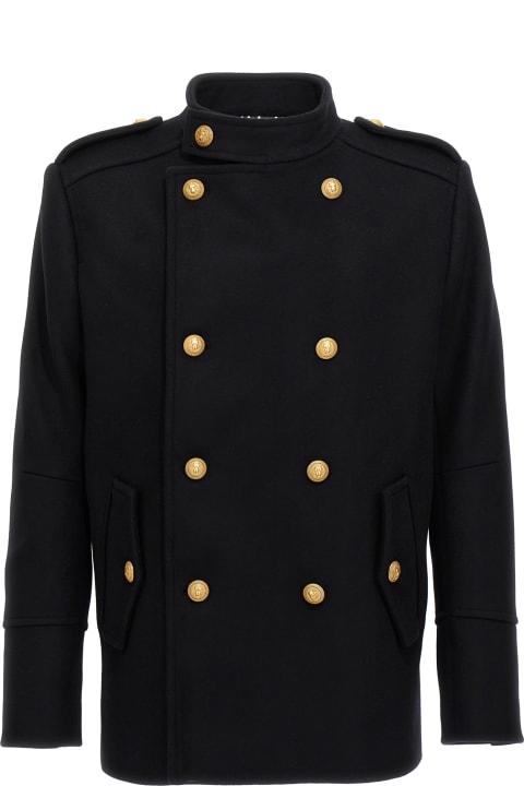 Balmain - Officer Coat with Belt