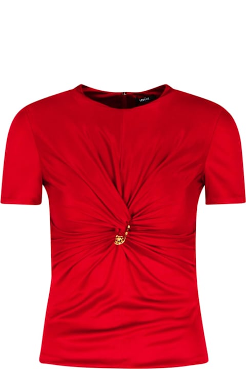 Homeware Versace 
medusa
 Red Viscose T-shirt