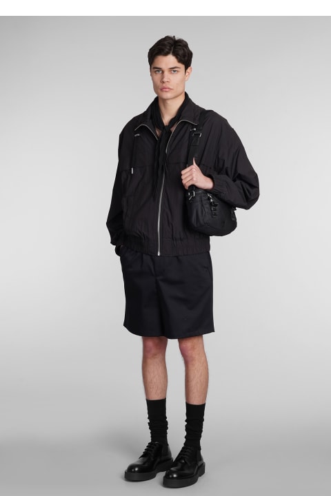 メンズ Ami Alexandre Mattiussiのコート＆ジャケット Ami Alexandre Mattiussi Casual Jacket In Black Polyamide