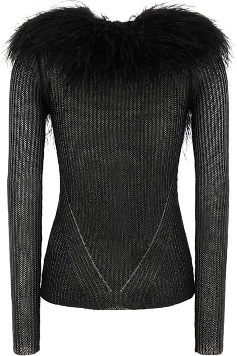 Blumarine for Kids Blumarine Black Viscose Blend Cardigan