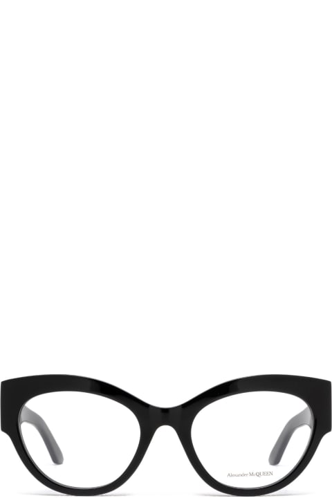 ウィメンズ新着アイテム Alexander McQueen Eyewear Am0435o Black Glasses