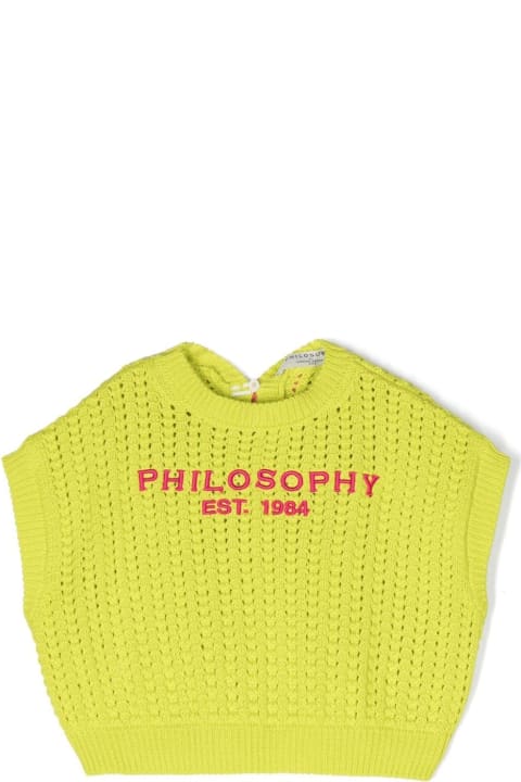 Coats & Jackets for Girls Philosophy di Lorenzo Serafini Kids Gilet Con Logo