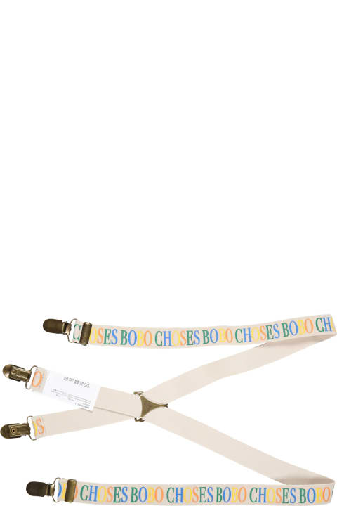 Bobo Choses Accessories & Gifts for Boys Bobo Choses Ivory Braces For Children With Logo