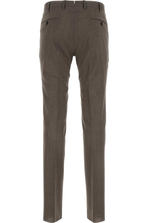 PT01 Clothing for Men PT01 Dove Grey Stretch Wool Pant