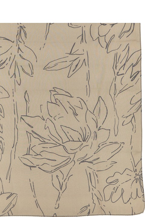 Scarves & Wraps for Women Brunello Cucinelli Printed Silk Scarf