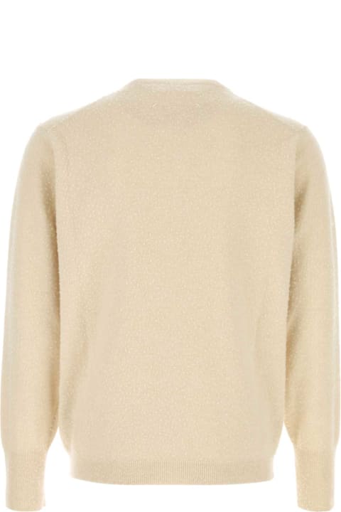 سترات صوف وبدل رياضية لـ القسم الرجالي Maison Margiela Sand Cashmere Blend Sweater