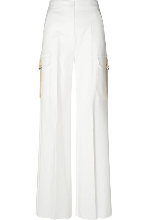 Max Mara Clothing for Women Max Mara 'edda' White Cotton Blend Cargo Pants