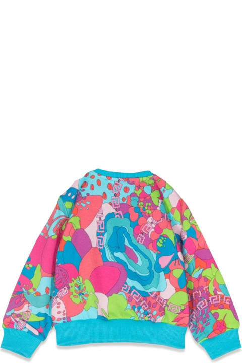 Versace Clothing for Baby Girls Versace Floral Crewneck Sweatshirt