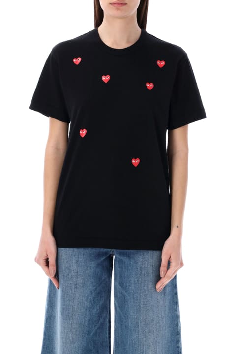 Comme des Garçons Play for Women Comme des Garçons Play Red Hearts T-shirt