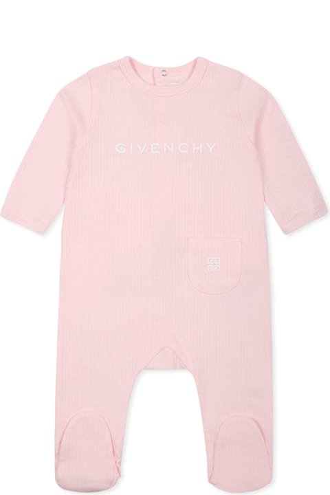 Givenchy Bodysuits & Sets for Women Givenchy Pink Romper Set For Baby Girl With Logo