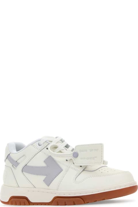 Sale for Women Off-White Two-tone Leather Out Of Office Sneakers