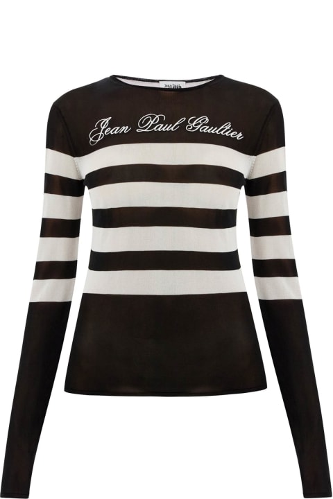 Jean Paul Gaultier ملابس علوية لـ السيدات Jean Paul Gaultier Lightweight Signature Striped Sailor