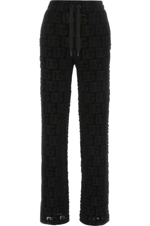 Dolce & Gabbana Pants & Shorts for Women Dolce & Gabbana Logo-jacquard Flared Pants