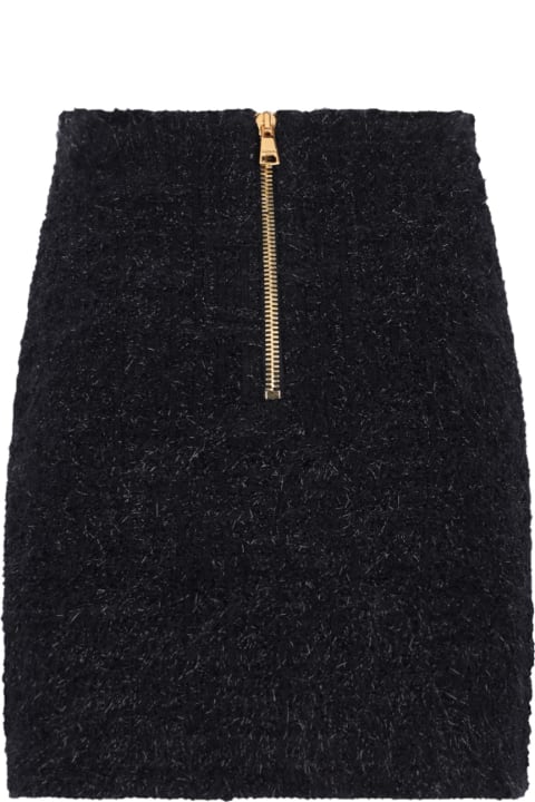 ウィメンズ新着アイテム Balmain Tweed Mini Skirt