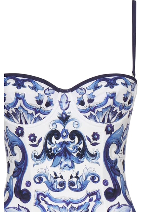 Swimwear for Women Dolce & Gabbana Majolica Print One-piece