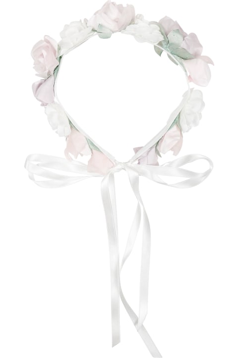 Accessories & Gifts for Girls Monnalisa Pink Headband For Girl With Roses